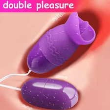 USB Powered Vibrating Double Dual Egg Bullet Vibe Vibrator Sex-toys For Women