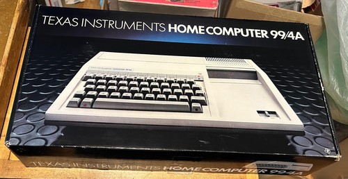 VINTAGE TEXAS INSTRUMENTS HOME COMPUTER 99/4A NEW IN BOX MINT UNUSED ...