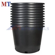 10 Pack 10 Gallon Heavy Duty Large Nursery Pot Plant Garden Flower Container