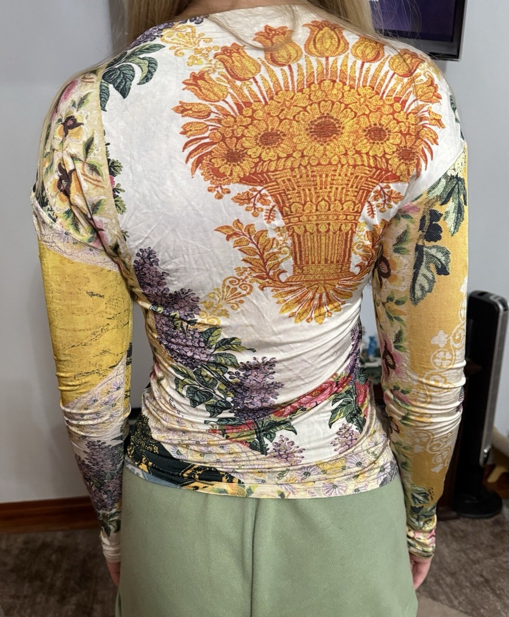 Roberto Cavalli top long sleeve M size 44 | eBay