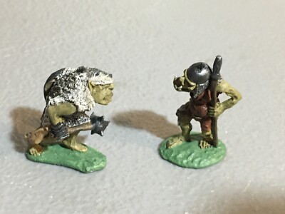 A9798 CITADEL PRE SLOTTA METAL RARE OOP ORCS ARMOURED & AXE SPEAR
