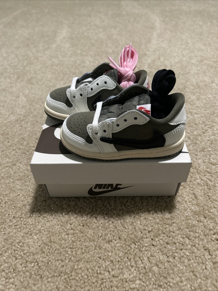 NEW Travis Scott Jordan 1 Medium Olive TD Size 5C