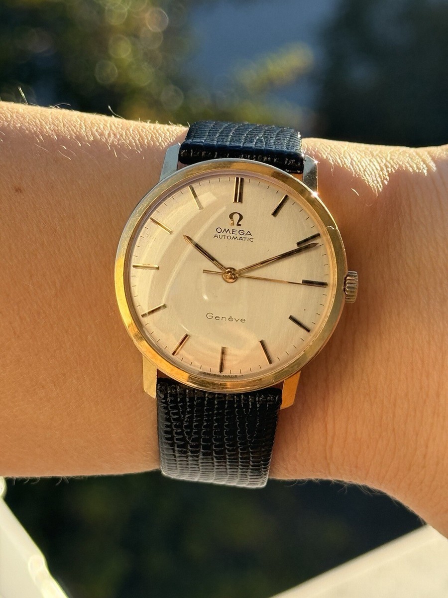 OMEGA Geneve ゴールド腕時計 Omega Geneve Watch Automatic Cal.552 Solid Gold 18k 750 Mens