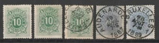 Belgium Stamps: Postage due OCB/COB TX1-2 from 1870, complete set