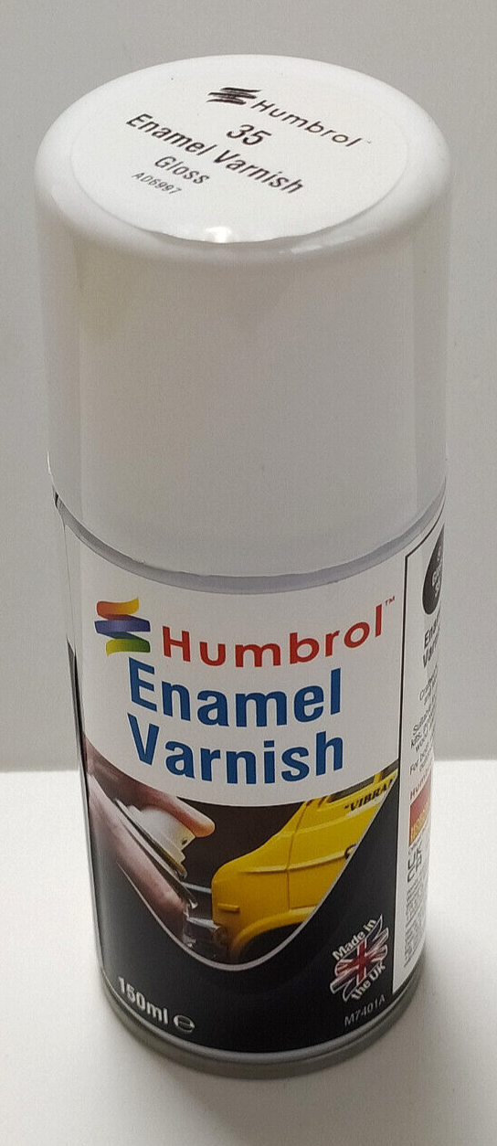 HUMBROL COLORE SPRAY ENAMEL VARNISH GLOSS  SMALTO TRASPARENTE LUCIDO 35   AD6997