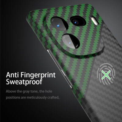 For vivo iQOO 12 Pro, Luxury Carbon Fiber Business Pattern Ultra Slim Cover Case