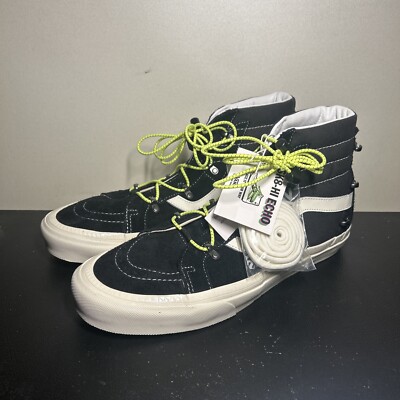 Vans Men\'s Sk8-Hi Echo Dx Hairy Suede Black Raven Skate shoes Size 9.5 NIB Vans Men main image 2