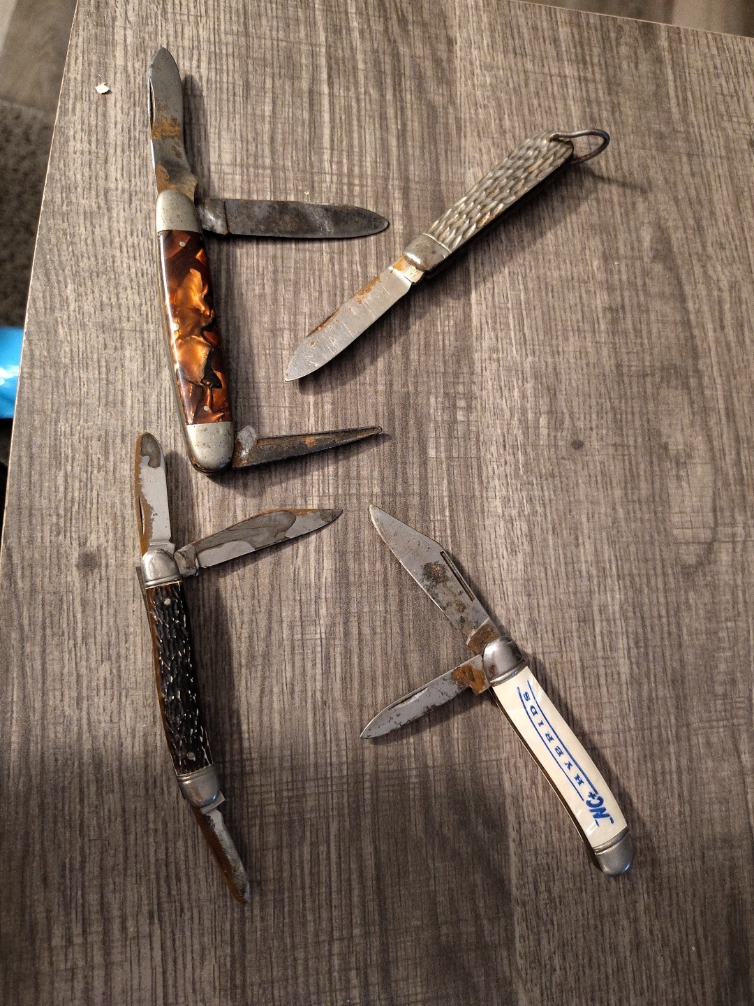 Knives Ebay VINTAGE LOT OF Four POCKET KNIVES (SH) | eBay