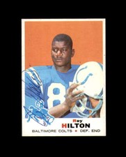 Roy Hilton Signed Original 1969 Topps Baltimore Colts Autograph