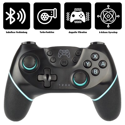 Wireless Pro CONTROLLER GAMEPAD + Ladekabel für Nintendo Switch 1 | 2 (NEU)   