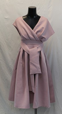 fallen shoulder prom dress with tie detail