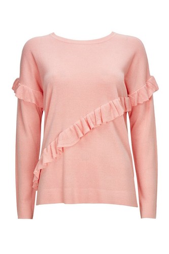 Wallis Coral Ruffle Jumper M | eBay
