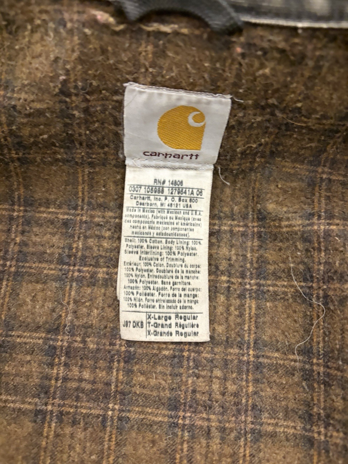 Vintage Carhartt Work Detroit Jacket Size XL thumbnail 8