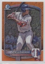 2025 Bowman Chrome Prospects Orange Shimmer Refractor 12/25 Pablo Guerrero 11o2