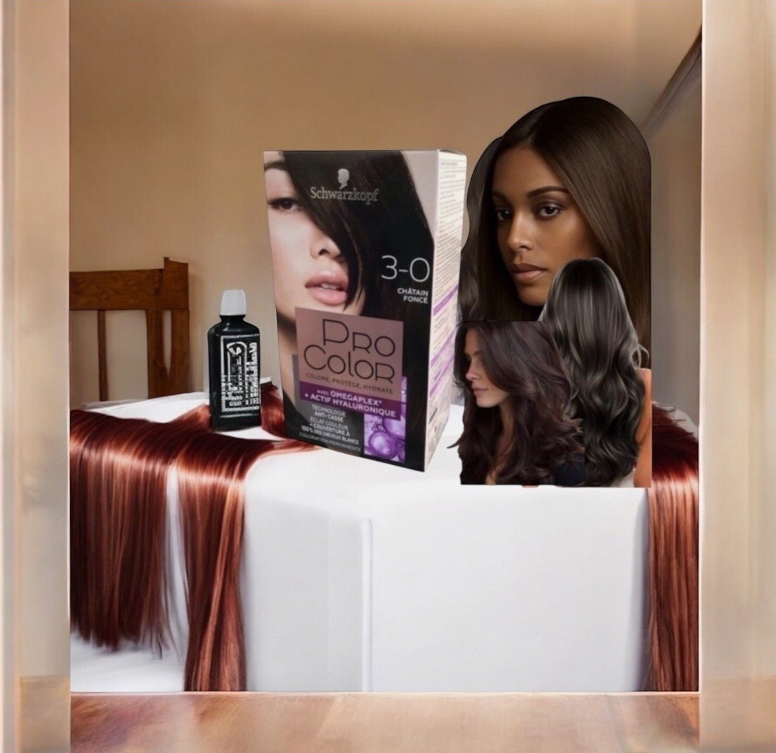 Coloration Schwarzkopf Pro Color 3-0 pour un châtain foncé parfait avant vos événements