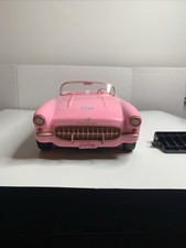 UNTESTED, Mattel Hot Wheels Barbie the Movie RC Corvette Car, ONLY CAR