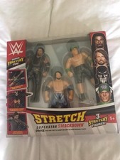 WWE  Box Of 3 Stretchy SMACKDOWN Action Figures Opened But Unused Perfect. 
