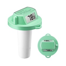 Digital Floating Pool Thermometer, Waterproof with Dual Display for Pools, Ponds