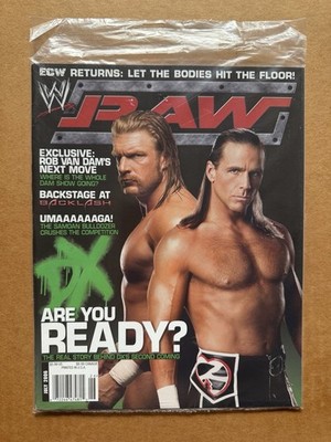 WWE Raw Magazine July 2006 DX Triple H Shawn Michaels + Poster SEALED NEW