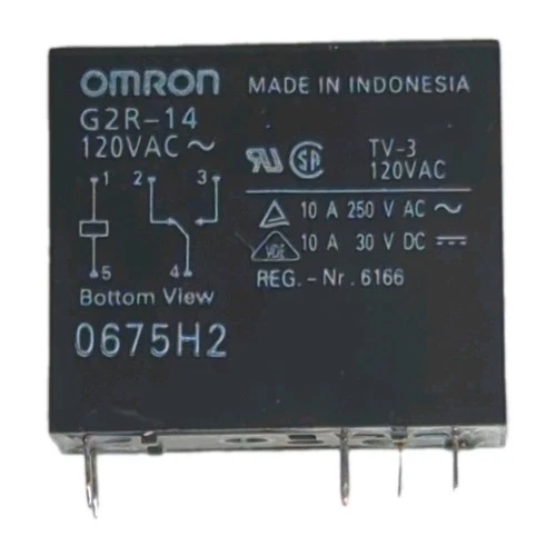 Omron Power Relays G2R-14-AC120 General Purpose SPDT 10A 120VAC PCB Mount pins