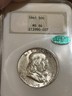 1961 Franklin Half In A Old NGC Fatty Holder MS 64 AND CAC Approved!! Philadelphia Franklin