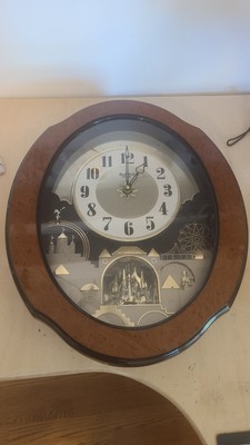 Rhythm Small World Timecracker Sound Motion Musical Wall Clock 4MH752 Japan EUC