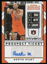 2020 Contenders Draft AUSTIN WILEY PROSPECT TICKET VARIATION Autograph RC #102
