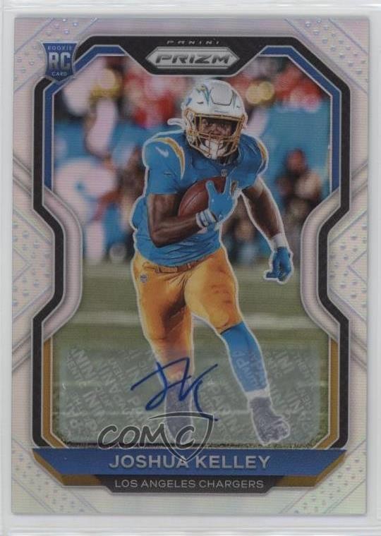 2020 Panini Prizm Rookie Silver Prizm Auto Joshua Kelley #326 Rookie Auto RC