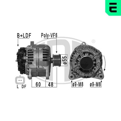 ERA Lichtmaschine Generator Lima 209028A für RENAULT NISSAN 14V KANGOO FC0 2 BM0