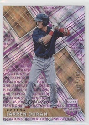 2019 Panini Elite Extra Edition Aspirations Purple 27/250 Jarren Duran #100 o7m