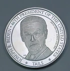 Trump vs Biden Coin Flipper Heads Tails 1 Troy Oz .999 Fine Silver Round Medal