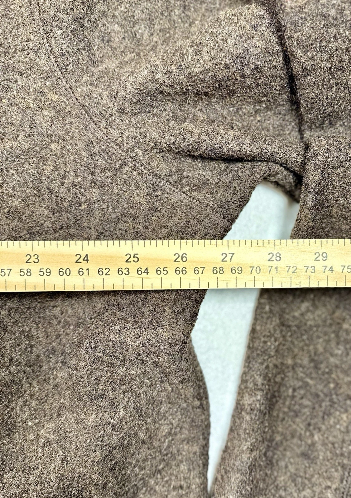 Banana Republic Men’s Boucle Shirt Jacket Brown Heather Wool Blend Button XXL image 8