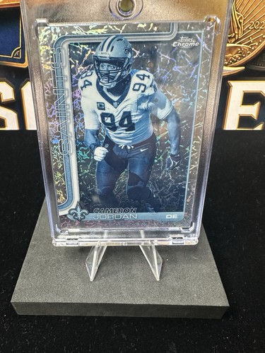2025 Topps Chrome Football Cameron Jordan Sub Zero Frozenfractor SSSP -1/0