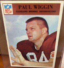 1966 Philadelphia Paul Wiggin Rookie #51 🔥 Browns  🏈 Autograph 🔥 Auto 🏈