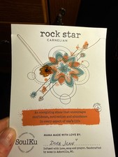 Soulku Carnelian Flower Necklace