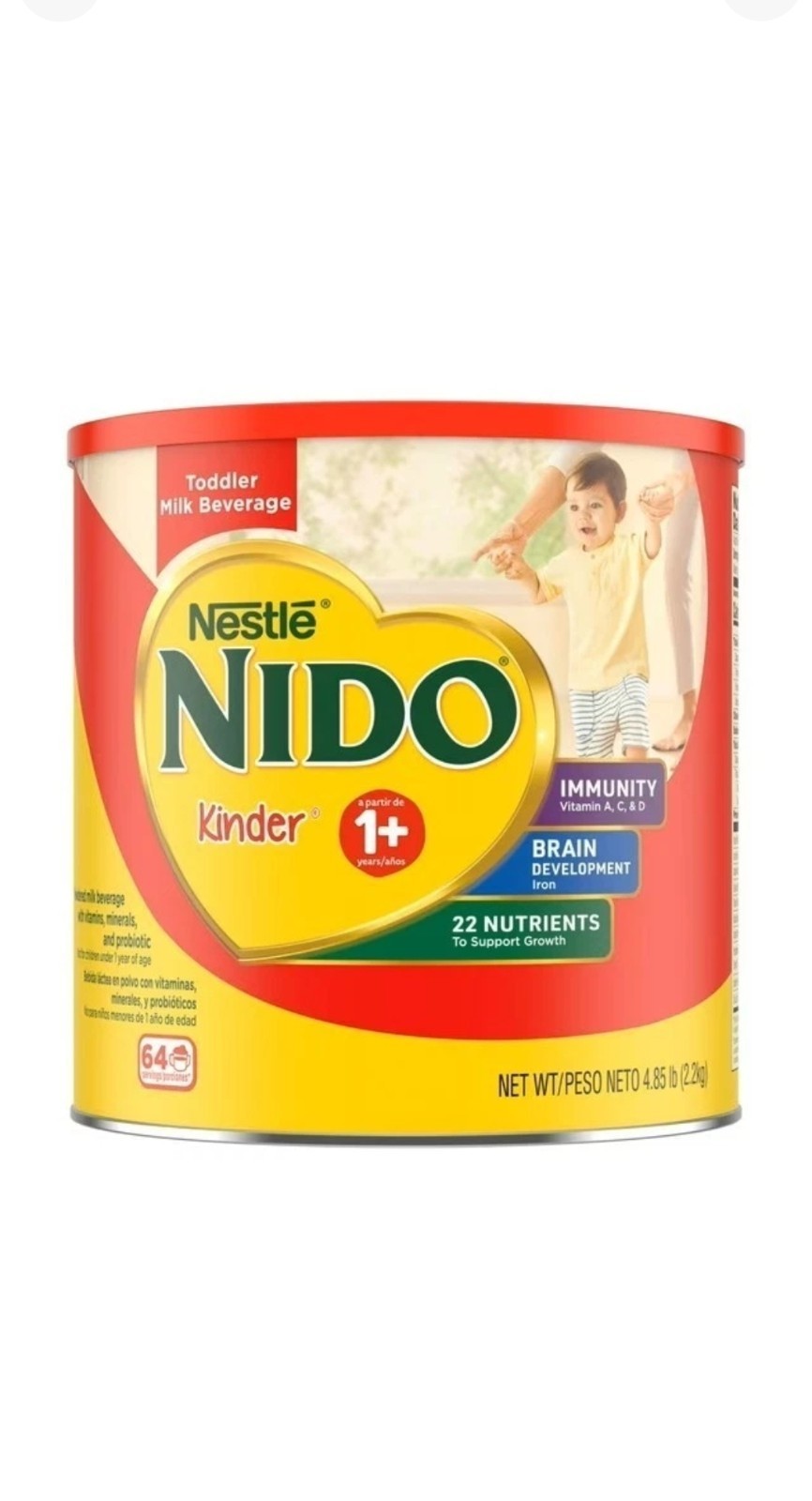 Nestl&eacute; NIDO Kinder 1+ Toddler Milk Beverage Nonfat Milk 2.2