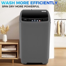 20Lbs Washing Machine Full Automatic Laundry Washer +LED Display for Home/APT