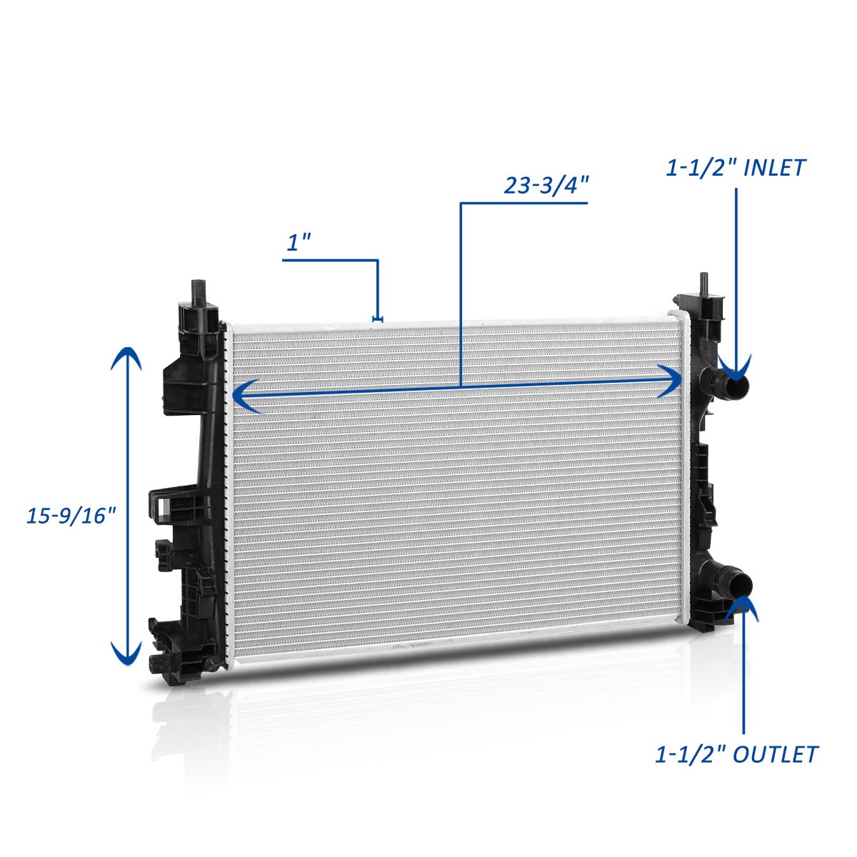 For 15-20 Jeep Renegade/Ram Promaster City 2.4L DPI 13533 Radiator ...