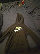 Nike Youth XL Black Hoodie Pullover Sweatshirt Center Swoosh