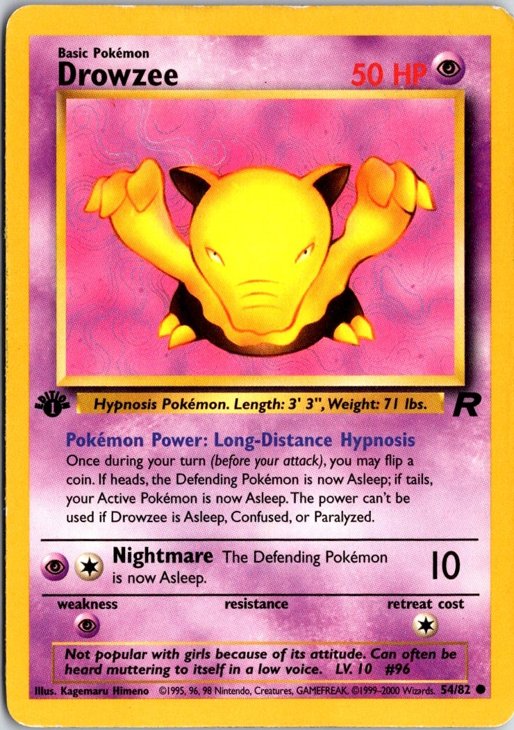 Team Rocket #54/82 Drowzee