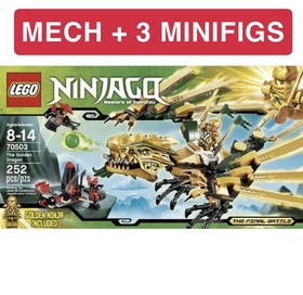 LEGO NINJAGO 70503 The Golden Dragon Build&mdash;Complete Dragon + Minifigures