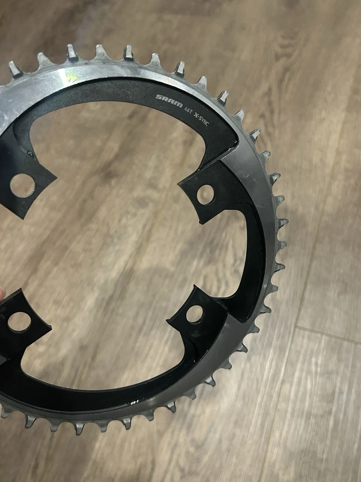 Corrente de estrada SRAM X-Sync 46t 107 BCD 4 parafusos 1x12 velocidades alumínio - Imagem 3 de 4