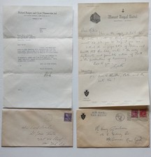Richard Rodgers Signed Letter Plus Follow Up Edith Ford Gresham Actor Inquires