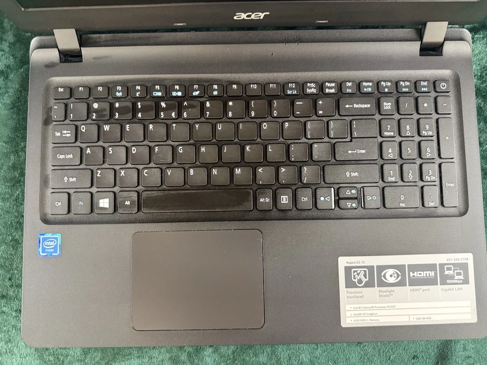 Portátil Acer Aspire Es1-533-C72x - solo para piezas no se enciende Foto 3 de 4