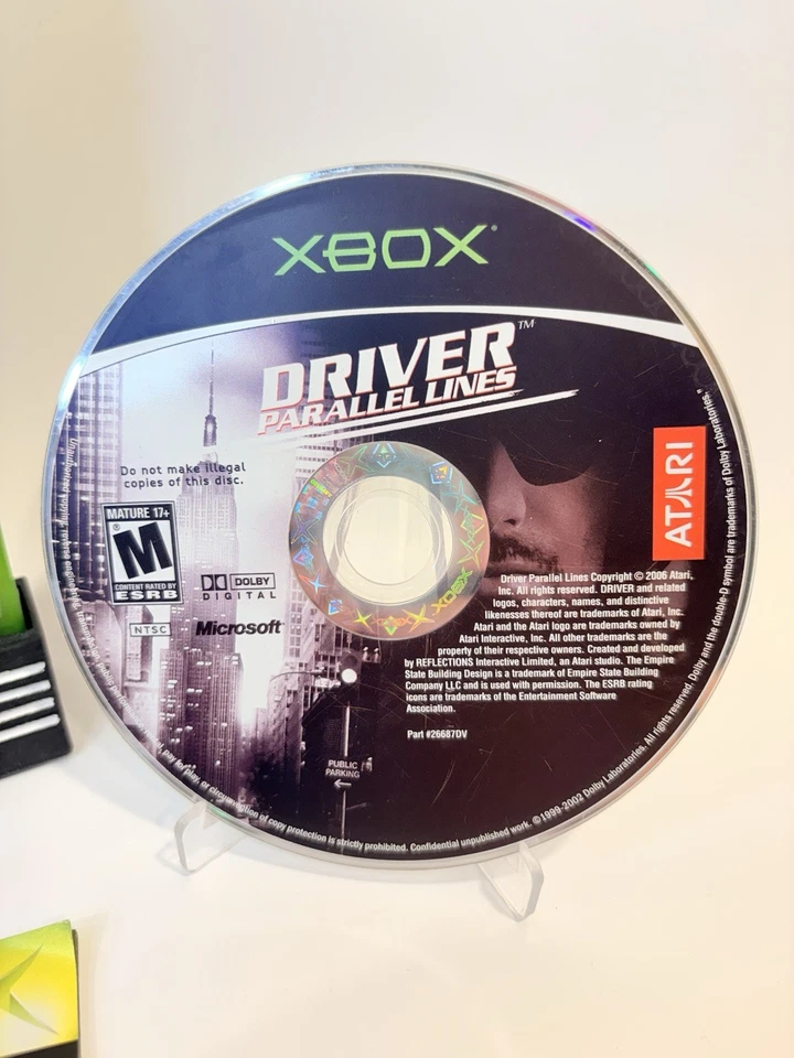 Driver Parallel Lines (Microsoft Xbox, 2006) Complete CIB Near Mint - Image 2 of 4