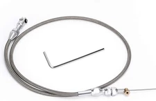 36" Stainless Braided LS Throttle Cable Kit Adjustable Accelerator Cable... 