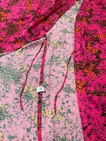 [NEW] Aubade - Short Kimono Robe - Tie Front - Pink Floral -  Loungewear