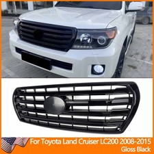 For Toyota Land Cruiser Lc200 2008-2015 Front Bumper Grille Assembly Gloss Black For Toyota Land Cruiser Lc200 2008-2015 Front Bumper Grille Assembly Gloss Black