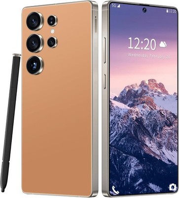 New S24 Ultra 5G Smartphone  Factory Unlocked Android Cellphones Dual SIM Orange