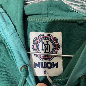 Vintage Nuon Green Henley Pullover Sweater Men's Casual Comfort Wear Size XL